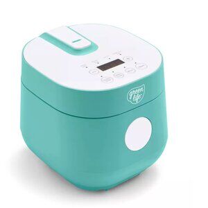 GreenLife Healthy Ceramic Nonstick Rice and Grains Cooker 4-Cup Rice PFAS-Free